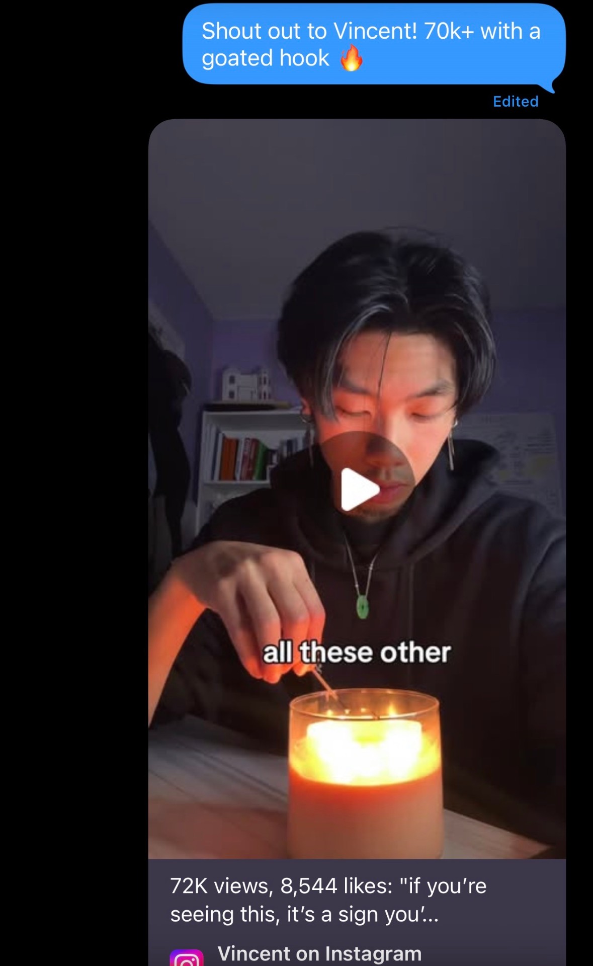 Shoutout — 70k+ view post ✨
